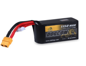 6S 1150mAh 150C Lipo Battery By Dogcom