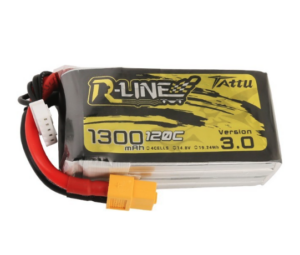 Tattu R-Line Version 3.0 4S 1300mAh 120C Lipo Battery Pack