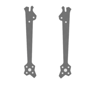 Nazgul Evoque Rear F5D V2 Replacement Arm (1pc) By Iflight